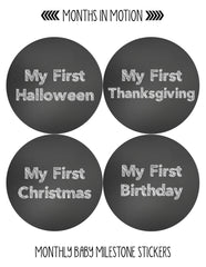 My First Holiday Baby Stickers Milestone Christmas, Birthday, Halloween, Easter