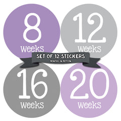 Months in Motion 901 Pregnancy Baby Bump Belly Stickers Maternity Week Sticker - Monthly Baby Sticker