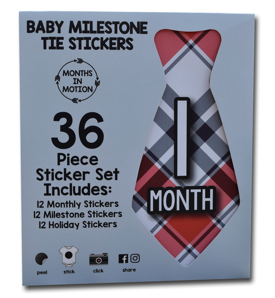 Baby boy milestone stickers 'Groovin Grunge